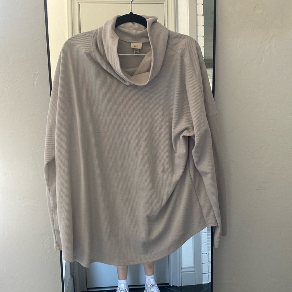 Grey cowl neck sweater size XXL